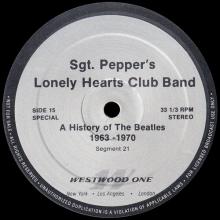 1984 10 15 - THE BEATLES RADIO SHOW - WESTWOOD ONE - SGT. PEPPERS LONELY HEARTS CLUB BAND - B - pic 1