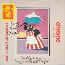 1986 07 07 SUZY AND THE RED STRIPES - SEASIDE WOMAN ⁄ B-SIDE TO SEASIDE - 12EMI 5572 - SIGNED BY LINDA -12 INCH - UK - pic 1