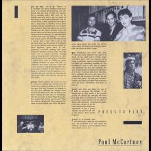 1986 09 01 a Press To Play - Paul McCartney Press Pack - pic 10