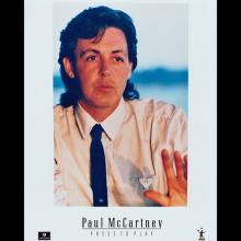 1986 09 01 a Press To Play - Paul McCartney Press Pack - pic 1