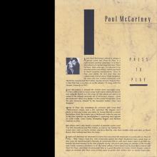 1986 09 01 a Press To Play - Paul McCartney Press Pack - pic 6