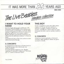 1987 00 00 IT The Live Beatles Singles Collection Bulldog Records BGS-14 ⁄ BGS 005 - pic 1