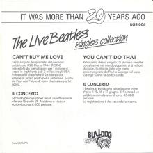 1987 00 00 IT The Live Beatles Singles Collection Bulldog Records BGS-14 ⁄ BGS 006 - pic 1