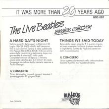 1987 00 00 IT The Live Beatles Singles Collection Bulldog Records BGS-14 ⁄ BGS 007 - pic 1