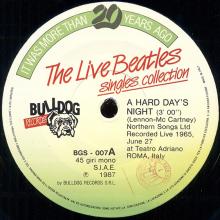 1987 00 00 IT The Live Beatles Singles Collection Bulldog Records BGS-14 ⁄ BGS 007 - pic 1