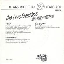 1987 00 00 IT The Live Beatles Singles Collection Bulldog Records BGS-14 ⁄ BGS 010 - pic 1