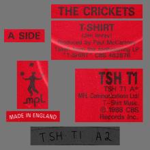 1988 01 00 THE CRICKETS - T-SHIRT - CBS - TSH T1 - 5 099765 299465 - UK - 45 12" - pic 3