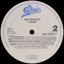 1988 01 00 THE CRICKETS - T-SHIRT - EPIC - EPC 462876 1 - 5 099746 287610 - HOLLAND - pic 6
