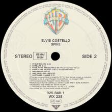 1989 02 06 ELVIS COSTELLO - SPIKE - WARNER BROSS - WX 238 - 0 7599-25848-1 4 - GERMANY - pic 6