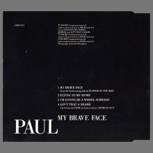 1989 05 08 MY BRAVE FACE - PAUL McCARTNEY DISCOGRAPHY - CDR 6213 - 9 099920 335823 - UK - pic 1