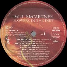 1989 06 04  Flowers In The Dirt - Paul McCartney - Press kit for the LP - pic 2