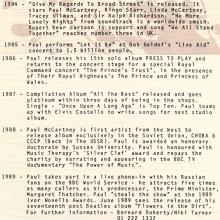 1989 06 05 a Flowers In The Dirt - Paul McCartney - Press kit for the CD - pic 12