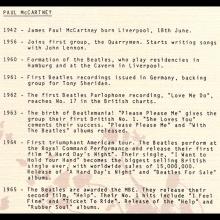 1989 06 05 a Flowers In The Dirt - Paul McCartney - Press kit for the CD - pic 8