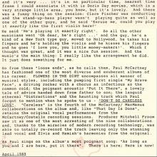 1989 06 05 b Flowers In The Dirt - Paul McCartney - Press kit for the CD - pic 14