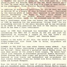1989 06 05 b Flowers In The Dirt - Paul McCartney - Press kit for the CD - pic 5