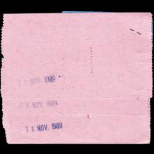 1989 THE PAUL McCARTNEY WORLD TOUR - TICKET 1989 11 10-11 ROTTERDAM AHOY - pic 1