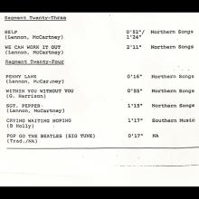 1990 00 00 - THE BEATLES RADIO SHOW - WESTWOOD ONE - THE BEATLES TAPES - THE ORIGINAL MASTERS - A-B - pic 10