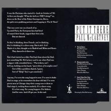 1990 02 05 PUT IT THERE - PAUL McCARTNEY DISCOGRAPHY - CDR 6264 - 5 099920 374525 - UK - pic 1