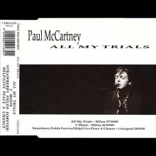 1990 11 26 ALL MY TRIALS - PAUL McCARTNEY DISCOGRAPHY - CDRX 6278 - 5 099920 416324 - UK - pic 1