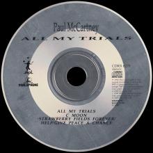 1990 11 26 ALL MY TRIALS - PAUL McCARTNEY DISCOGRAPHY - CDRX 6278 - 5 099920 416324 - UK - pic 1