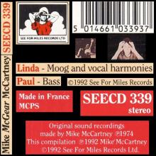 1992 04 15 FR Mike McGear McCartney ⁄ SEECD 339 ⁄ 5 014661 033937 - pic 4