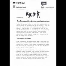 1992 10 05 THE BEATLES 30TH ANNIVERSARY - LOVE ME DO - COMPLETE CHRONICLE - MARK LEWISOHN - PESS PACK - UK - pic 5