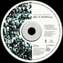 1992 12 28 HOPE OF DELIVERANCE - PAUL McCARTNEY DISCOGRAPHY - 7 2438 80460 2 2 - HOLLAND - pic 1