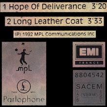 1992 12 28 HOPE OF DELIVERANCE - PAUL McCARTNEY DISCOGRAPHY - 7 24388 04542 1 - FRANCE - pic 5