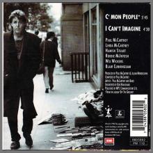 1993 02 22 C'MON PEOPLE - PAUL McCARTNEY DISCOGRAPHY - 7 24388 05802 5 - FRANCE - pic 2