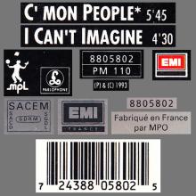 1993 02 22 C'MON PEOPLE - PAUL McCARTNEY DISCOGRAPHY - 7 24388 05802 5 - FRANCE - pic 1