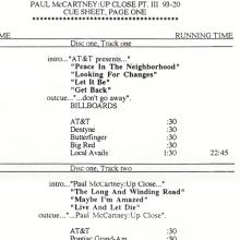 1993 04 13 - PAUL McCARTNEY RADIO SHOW - MEDIAAMERICA RADIO - UP-CLOSE PART 3 PAUL McCARTNEY 9318 - pic 4