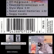 1993 04 19 OFF THE GROUND  - 5 TRACKS - PAUL McCARTNEY DISCOGRAPHY - 7 24388 07522 0 - HOLLAND - pic 1