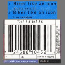 1993 11 08 BIKER LIKE AN ICON - PAUL McCARTNEY DISCOGRAPHY - 7 24388 10432 6 - HOLLAND - pic 1