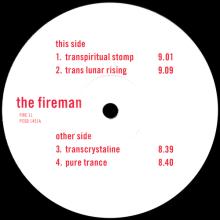 1993 11 15 - THE FIREMAN - STRAWBERRIES OCEANS SHIP FOREST - FIRE 1 - PCSD 145 A⁄B⁄C⁄D - 12INCH PROMO - pic 1