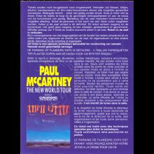 1993 PAUL McCARTNEY THE NEW WORLD TOUR - TICKET 1993 10 17 GENT FLANDERS EXPO - pic 1