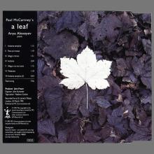 1995 04 21 A LEAF -ANYA ALEXEYEF - PAUL McCARTNEY DISCOGRAPHY - CD LEAF 1 - 7 24388 21762 0 - UK - pic 2