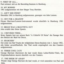 1995 11 21 THE BEATLES ANTHOLOGY AUDIO AND VIDEO - PRESS PACK - E M I ELECTROLA - GERMANY - B - pic 8