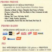 1996 09 20 THE BEATLES ANTHOLOGY - VHS VIDEO - PUBLICITY PRESS INFO - FRANCE - pic 9