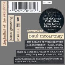 1996 10 08 USA Allen Ginsberg - The Ballad Of The Seletons ⁄ 697 120 101-2 - pic 1