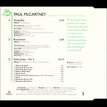 1997 04 28 YOUNG BOY - PAUL McCARTNEY DISCOGRAPHY - UK - CDR 6462 - 7 24388 38762 0 - pic 2