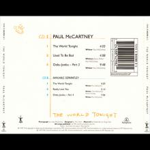 1997 07 07 THE WORLD TONIGHT - PAUL McCARTNEY DISCOGRAPHY - UK - 7 24388 42982 5 - CDRS 6472 - pic 1