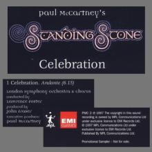 UK 1997 09 29 - PAUL McCARTNEY - STANDING STONE - CELEBRATION - PMC 1 - PROMO CD - B - pic 1