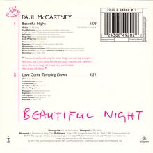 1997 12 15 BEAUTIFUL NIGHT - PAUL McCARTNEY DISCOGRAPHY - HOLLAND - 7 24388 49202 7 - pic 1