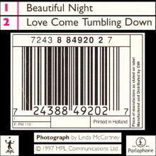 1997 12 15 BEAUTIFUL NIGHT - PAUL McCARTNEY DISCOGRAPHY - HOLLAND - 7 24388 49202 7 - pic 5