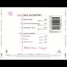 1997 12 15 BEAUTIFUL NIGHT - PAUL McCARTNEY DISCOGRAPHY - UK - 7 24388 49702 2 - CDRS 6489 - pic 2