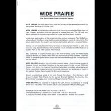 1998 Wide Prairie - Linda McCartney - Press Kit - b - pic 5