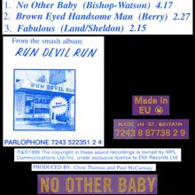 1999 10 24 NO OTHER BABY - PAUL McCARTNEY DISCOGRAPHY - CDR 627 - 7 24388 77382 9 - EU / UK - pic 1