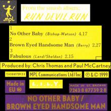 1999 10 24 NO OTHER BABY - PAUL McCARTNEY DISCOGRAPHY - CDRS 6527 - 7 24388 77392 8 - MONO - EU / UK - pic 1