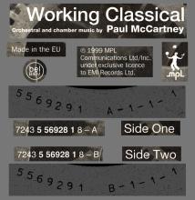 1999 11 02 - WORKING CLASSICAL ORCHESTRAL AND CHAMBER MUSIC BY PAUL McCARTNEY - EX - 7 2435 68971 9 - EU - pic 1