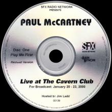 2000 01 20 - 23 PAUL McCARTNEY RADIO SHOW - THE SFX RADIO NETWORK - RECORDED LIVE AT THE CAVERN CLUB - pic 3